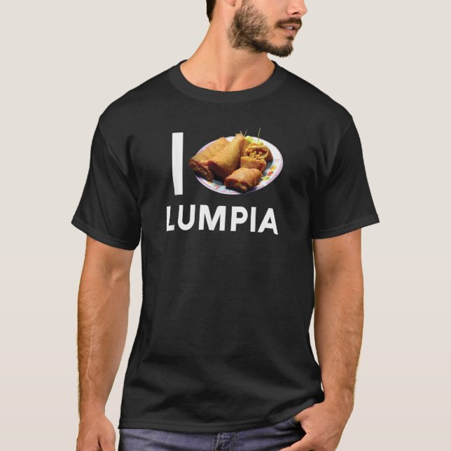 Camiseta Lumpia Love Filipino Spring Roll Asian Snack Food  (Frente)