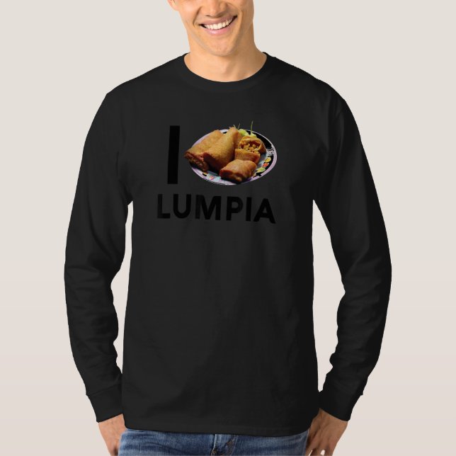 Camiseta Lumpia Love Filipino Spring Roll Asian Snack Food  (Frente)