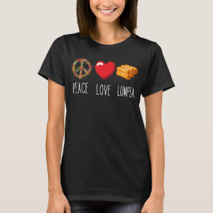 Camiseta Lumpia Love Peace Comida Filipino Primavera Roll P