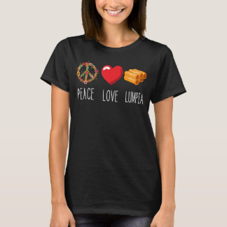 Camiseta Lumpia Love Peace Comida Filipino Primavera Roll P