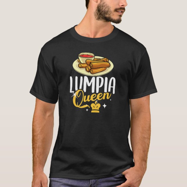 Camiseta Lumpia Queen Wraps Gift Shanghai Filipino Pinoy (Frente)