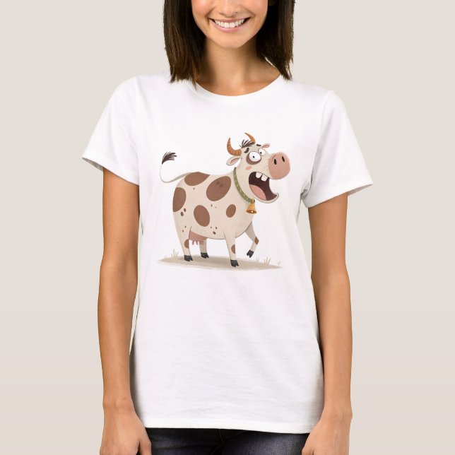 Camiseta Luna, a vaca lunática (Frente)