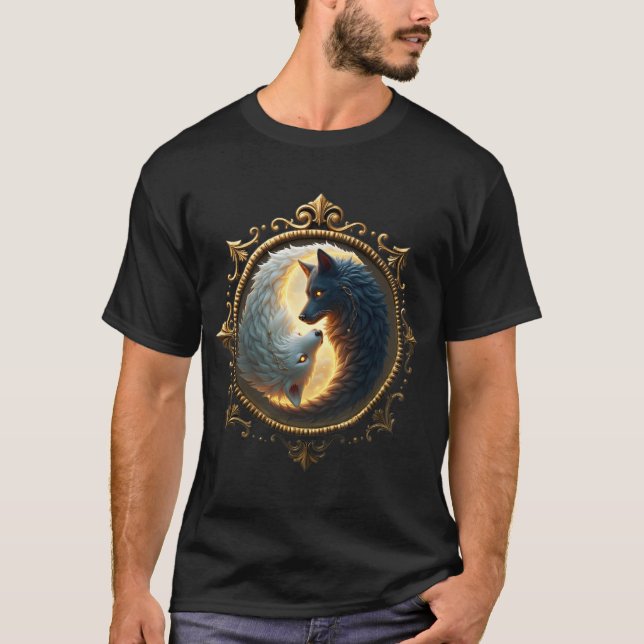 Camiseta Lunar Balance – Where Shadows Embrace the Light.  (Frente)