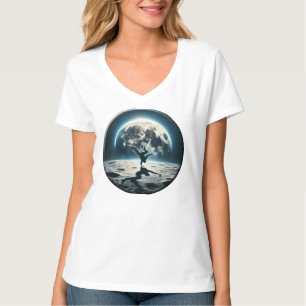 Camiseta Lunar Breakdance - Estilo de Rua no Espaço