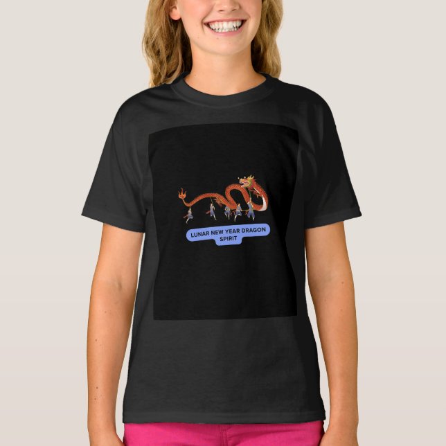 Camiseta Lunar New Year, Dragon Spirit (Frente)