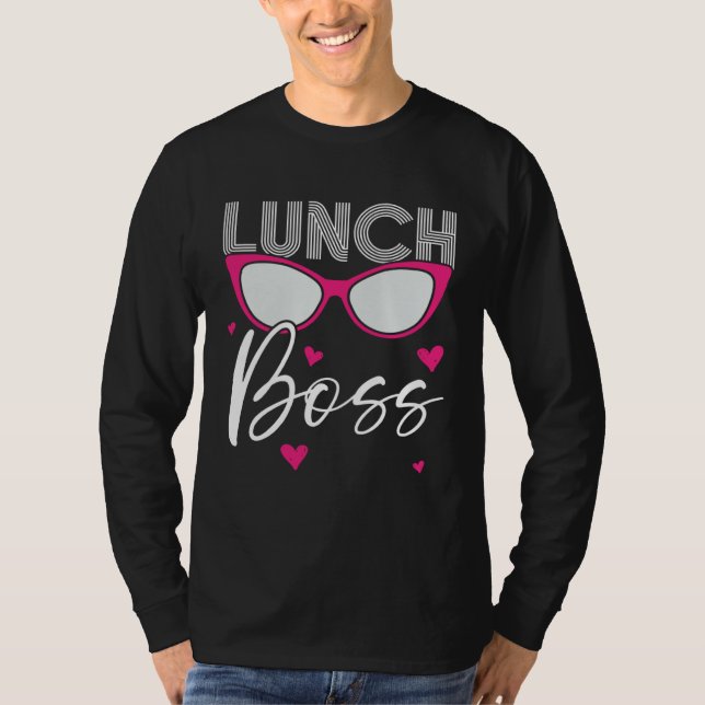 Camiseta Lunch Boss Cafeteria Job Profession Lady Cook Lunc (Frente)