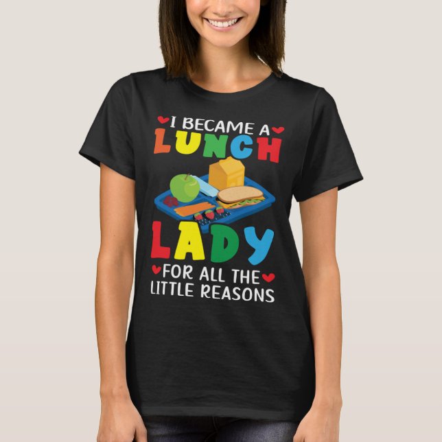 Camiseta Lunch Boss Cafeteria Worker Lady Cook Lunch Lady (Frente)