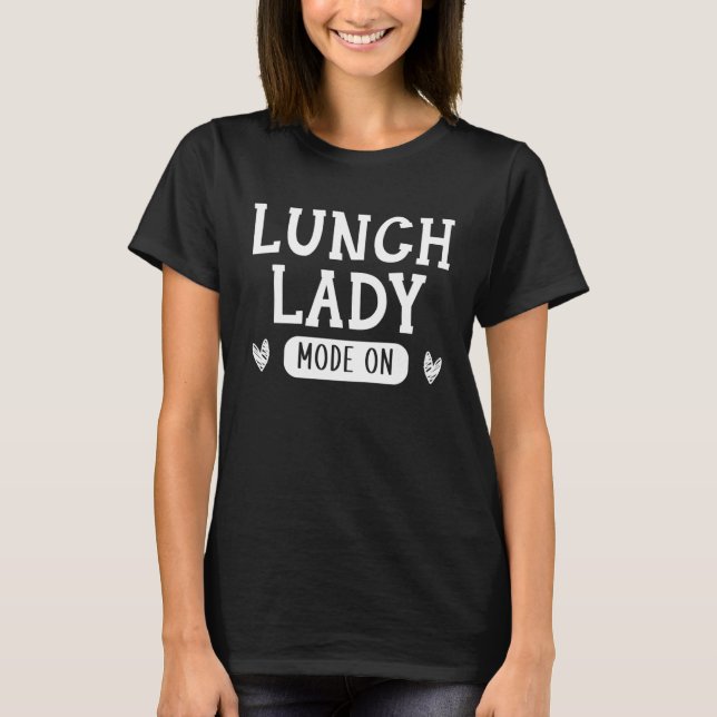 Camiseta Lunch Boss Cafeteria Worker Lady Cook Lunch Lady M (Frente)