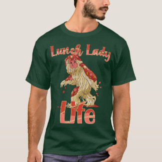 Camiseta Lunch Lady Life for Women Funny Spaghetti Monster 