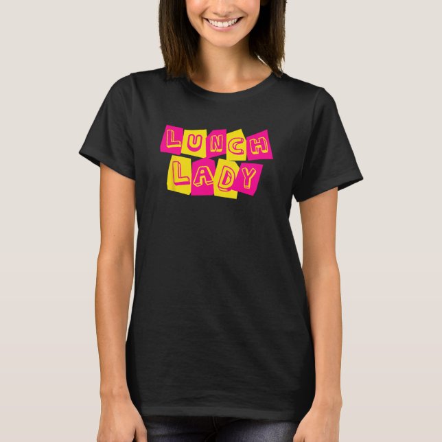 Camiseta Lunch Lady Squad  Back to School Cafeteria Crew Re (Frente)