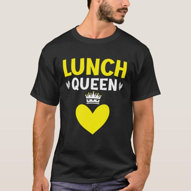 Camiseta Lunch Queen Cafeteria Job Profession Lady Cook Lun (Frente)