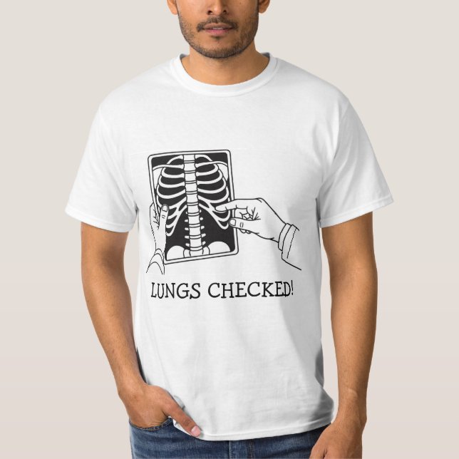 Camiseta Lungs Health Concept T-Shirt Design (Frente)
