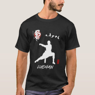 Camiseta Luohan Beginner Calliografia chinesa Design marcia