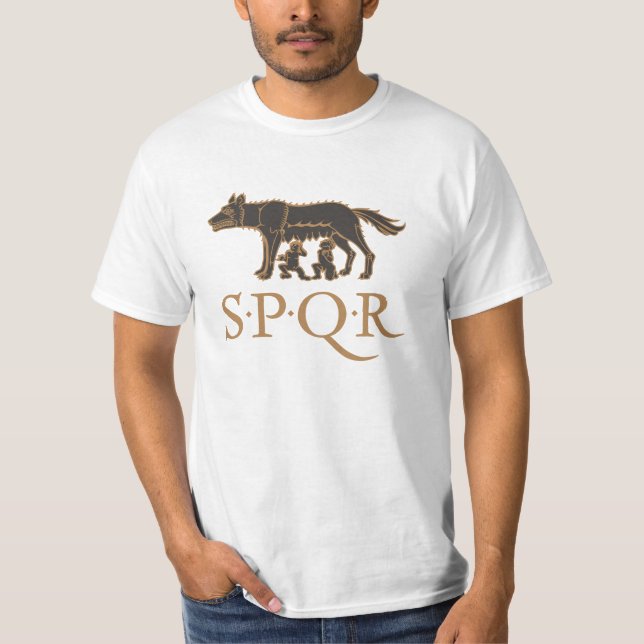 Camiseta Lupa Capitolina SPQR (Frente)
