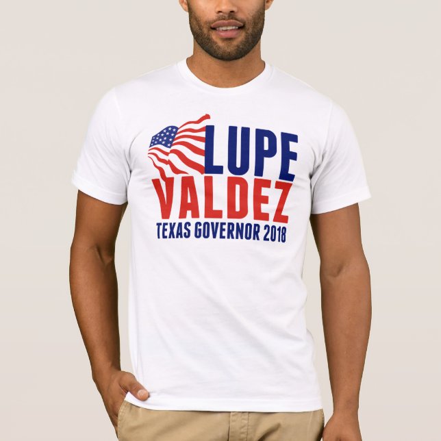 Camiseta Lupe Valdez para o governador 2018 de Texas (Frente)