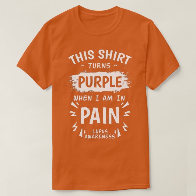 Camiseta Lupus Awareness Systemic Lupus Erythematosus Purpl (Frente do Design)