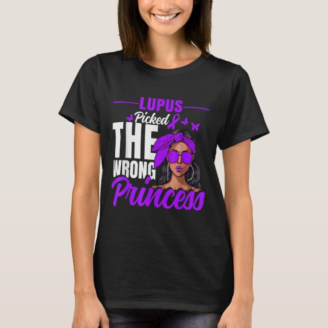 Camiseta Lupus Cked The Wrong Princess - Warrior Lupus Awar (Frente)