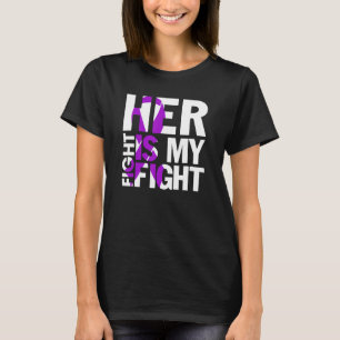 Camiseta Lupus de fita roxa, sua luta é minha luta