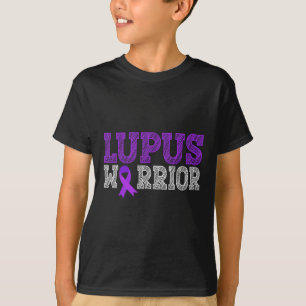 Camiseta Lúpus do Guerreiro Lupus Roxo Mês de Consciência