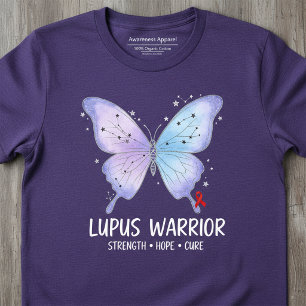 Camiseta Lúpus Guerreiro Borboleta Roxa