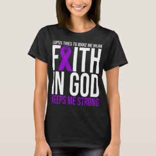 Camiseta Lupus Sensibilização fé Sobrevivência Roxo Fit