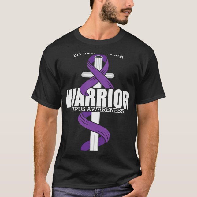 Camiseta Lupus Warrior Boyfriend Lupus Awareness (Frente)