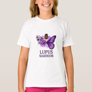 Camiseta Lupus Warrior Butterfly   Conscientização