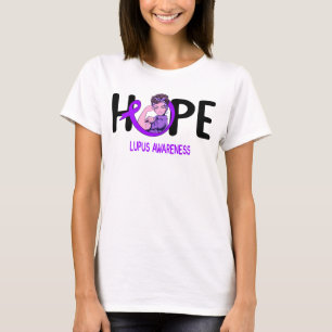 Camiseta lupus warrior, esperança roxa