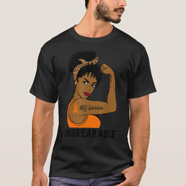 Camiseta Lupus Warrior Fortes Mulheres Negras Sem Quebra-Ca (Frente)