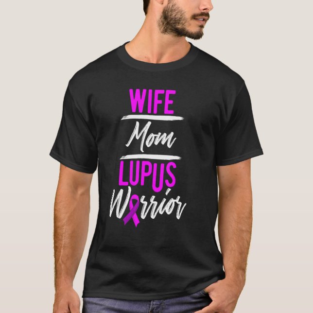 Camiseta Lupus Wife Mãe Sobrevivente Guerreiro 2 (Frente)
