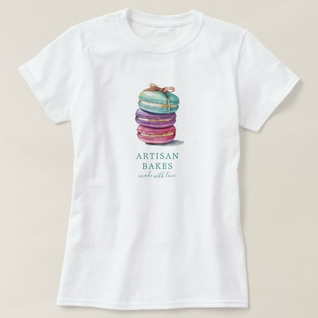 Camiseta Lush Watercolor Cookies Dessert Baker Chef (Frente do Design)