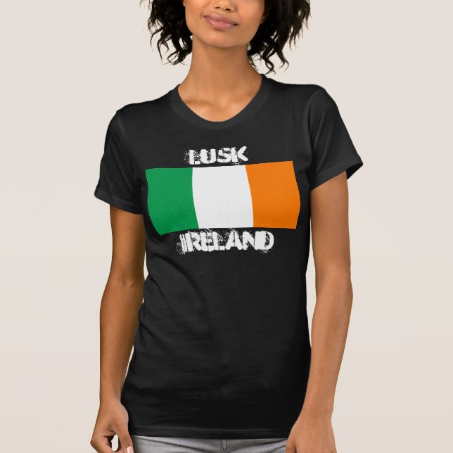 Camiseta Lusk, Irlanda com bandeira irlandesa (Frente)
