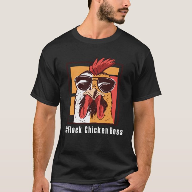 Camiseta Lustiges Chicken  Flock Chicken Boss  2 (Frente)