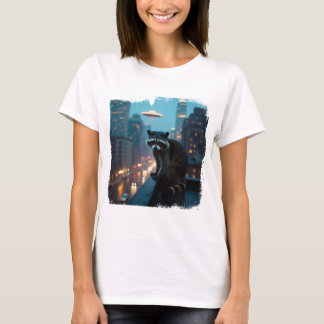 Camiseta Lustiges Sci-Fi-Waschbär-Design