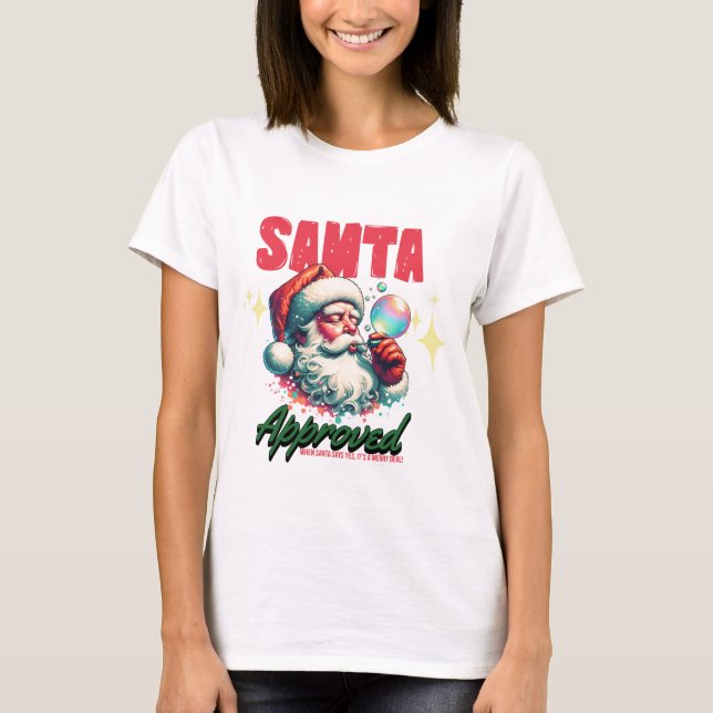 Camiseta 🎅 Lustiges Weihnachts-Shirt – Santa Approved –  (Frente)