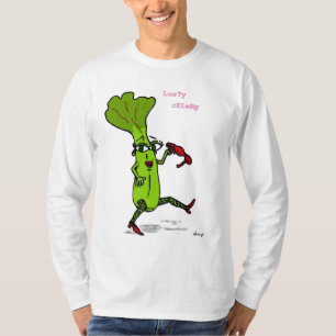 Camiseta Lusty Celery Mens T-shirt de longa Capa