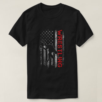 Camiseta Luta American Flag USA Cote Wrestler