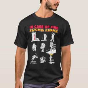 Camiseta Luta Americana Em Caso De Plano De Fogo Lucha Libr