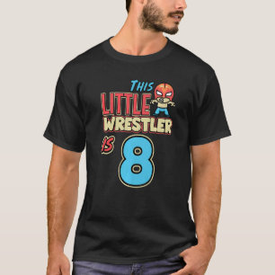 Camiseta Luta Aniversário Este Pequeno Lutador É 8º Bir