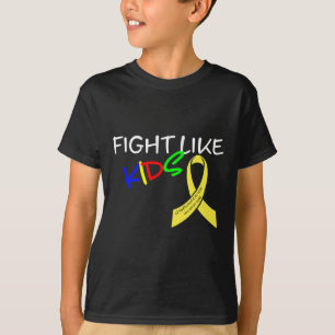 Camiseta Luta Como Crianças Sensibilização Para O Cancer Mê