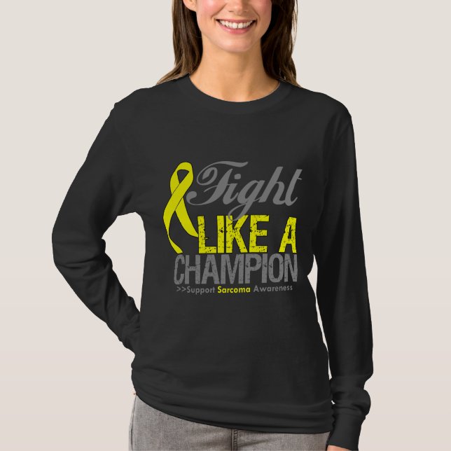 Camiseta Luta como um Sarcoma do campeão (Frente)