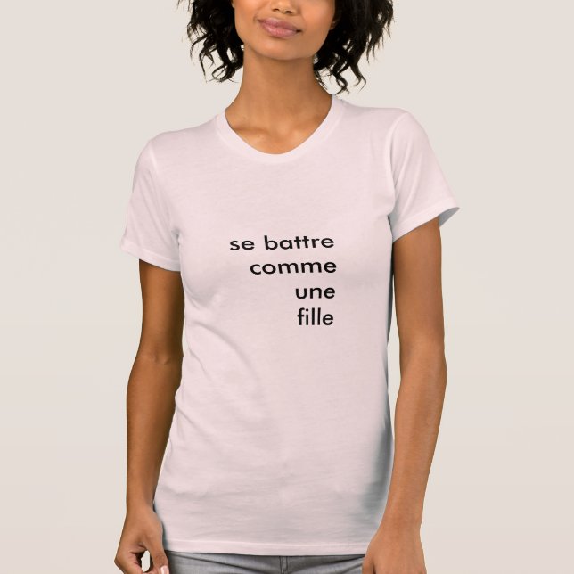 Camiseta Luta como uma menina (Frente)