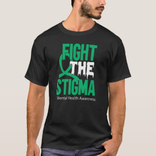 Camiseta Luta Contra A Consciência Mental Da Saúde Estigmát