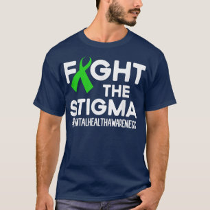 Camiseta Luta Contra A Consciência Mental Do Estigma, Mês G