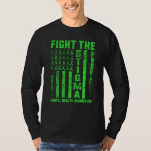 Camiseta Luta Contra A Depressão Da Consciência Mental Stig