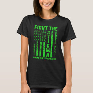 Camiseta Luta Contra A Depressão Da Consciência Mental Stig