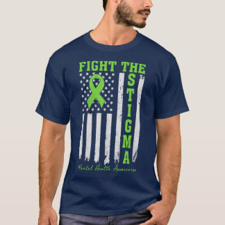 Camiseta Luta Contra A Estigma Saúde Mental Importa Saúde M