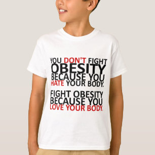Camiseta Luta contra a obesidade
