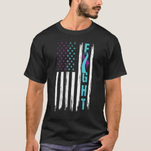 Camiseta Luta Contra A Prevenção Do Suicídio Pavilhão Ameri