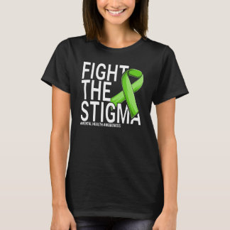 Camiseta Luta Contra A Saúde Mental Da Fita Verde Estigma